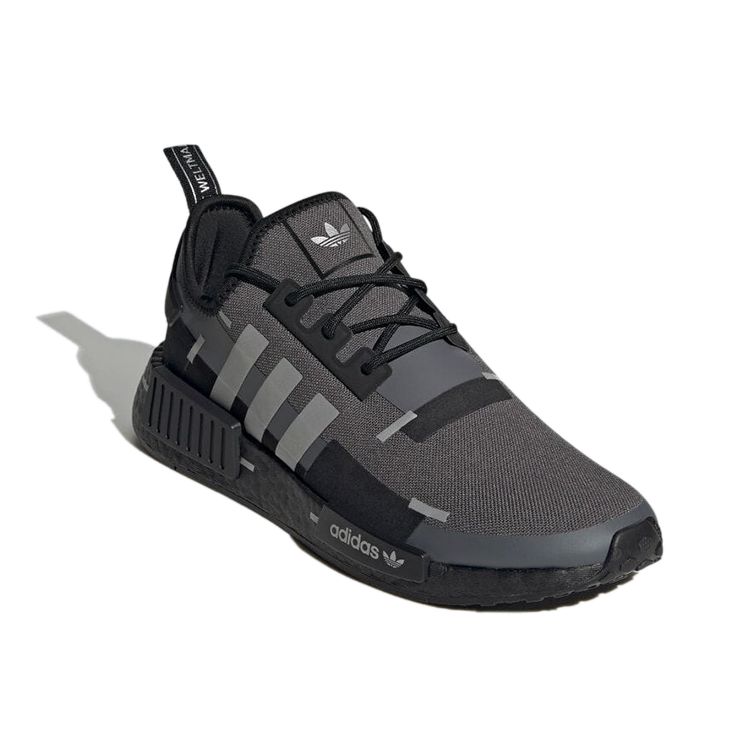adidas NMD_R1 Black Carbon Unisex-Sneakers Core-Black Silver-Metallic GZ7946