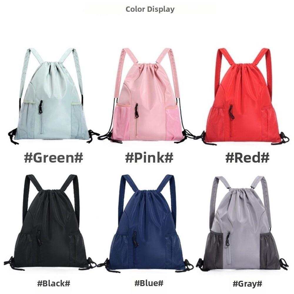 Large Capacity Gym Bag Lightweight Student School Bag Fashion Drawstring Backpack  Gym