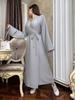 2024 Elegant Women's Solid Color Slim Fit Lace-Up Long Dress