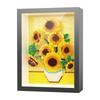 Idea Art Micro Bloc Diamant Meuble de Maison Nanobrique Tournesol Nuit Étoilée Voie Lactée Galaxie Cadre Photo 3D Jouet Brique de Construction