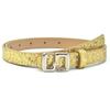 Stylish Thin Waistband For Women With Sequins High Quality PU Belt Multiple Colors Daily Wear