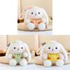 Plush Bunny Keychain With Embroidered Details For Girls Backpack Accessories