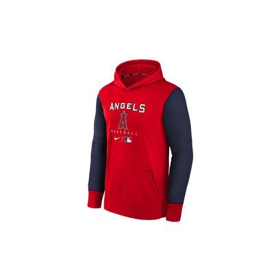 Nike Felpa Collaborazione X MLB Los Angeles Angels New York Yankees Comoda Semplice Manica Lunga Pile Felpe per Bambini Rosso 3Z3B7SBGY-LAA
