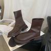 Thick-soled Spring and Autumn Short Boots Women's Winter Flat-soled Korean Small Naked Boots Fashion Boots Women's Boots
