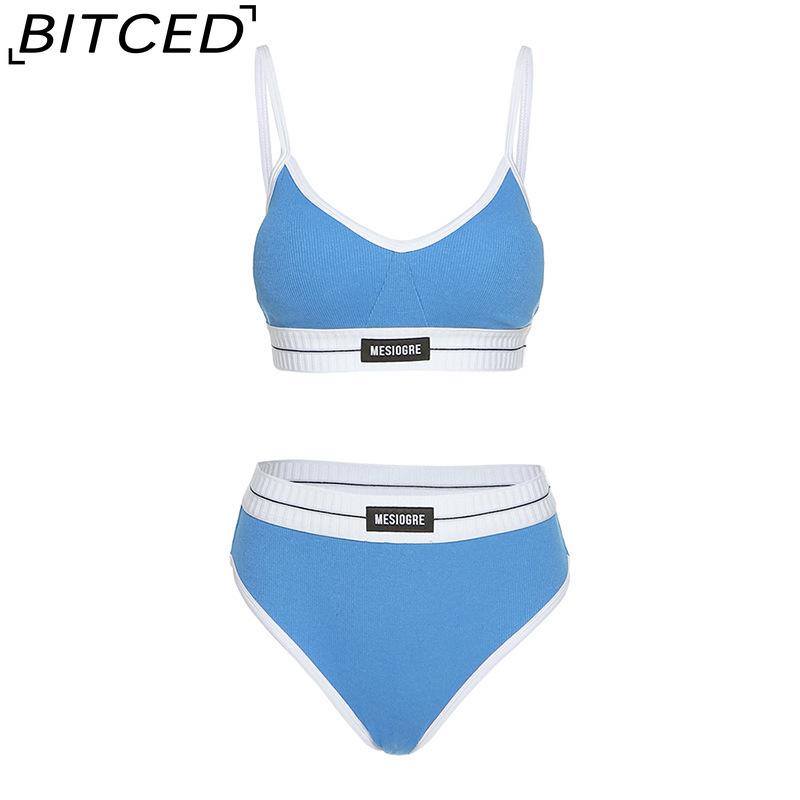 

BITCED Летние женские чувственные модные комплекты нижнего белья L синий