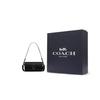 Coach Studio 20 Baguette Solid Color C Logo Push Button Flap Closure Leather Handbag Women Handbags Black CE331-V5BLK