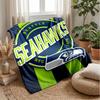 Seattle Seahawks Flannel Fleece Blanket Cozy Warm Throw Blanket For Couch Bed Travel All Season Use
