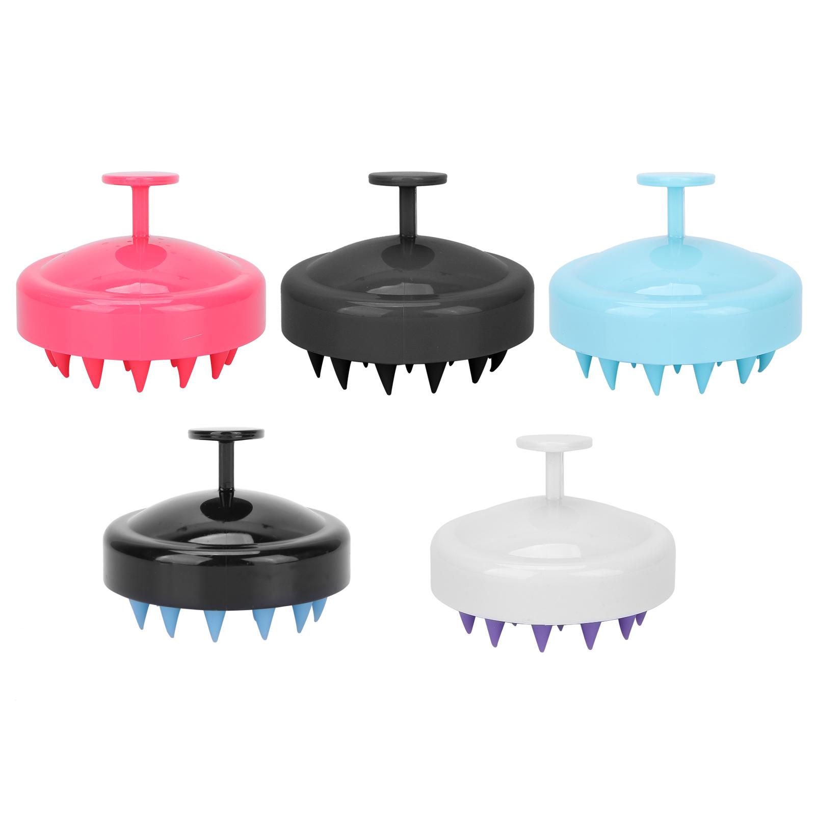 

Щетка для волос и кожи головы с мягкой силиконовой щетиной, массажер для душа и кожи головы, щетка для мытья шампунем Blue