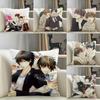 Comic Anime Pc-Sekai-Ichi Hatsukois 1 Pillow Case Natural Linen Pillow Case Double-Sided Decor Sofa Pillowcase Home Decor