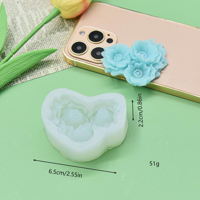 

3D Форма цветка Силиконовая форма для торта Плюмерия Пион Цветок Шоколадная форма DIY Помадка Цветок Кекс Украшения Торт Инструмент для выпечки