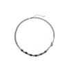 Trendy Tiger Eye Stone Necklace With Stainless Steel Lockbone Chain For Both Genders And Stylish Looks