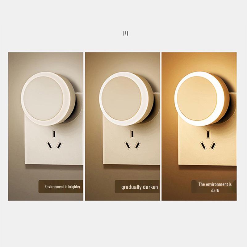 LED Night Light: Automatic Charging & Intelligent Light Control for Breastfeeding