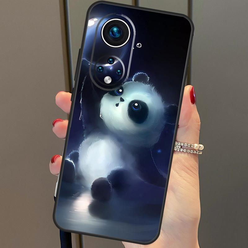 Cute Cartoon Panda Case For Honor X8b X9b 90 70 50 Magic 5 Pro Magic 6 Lite X6 X7 X8 X9 X6a X7a X8a X9a Cover