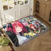 Anime Miku Nakano Floor Mat Soft Thickened Absorbent Non-Slip Bedroom Living Room Door Mat Home Decor Flannel Rugs