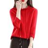 Slim Knitted Hooded Sweaters for Women Classic Solid Knitted Pullover Oversized Fall Winter Casual Knitwear All Match Sweatshirt