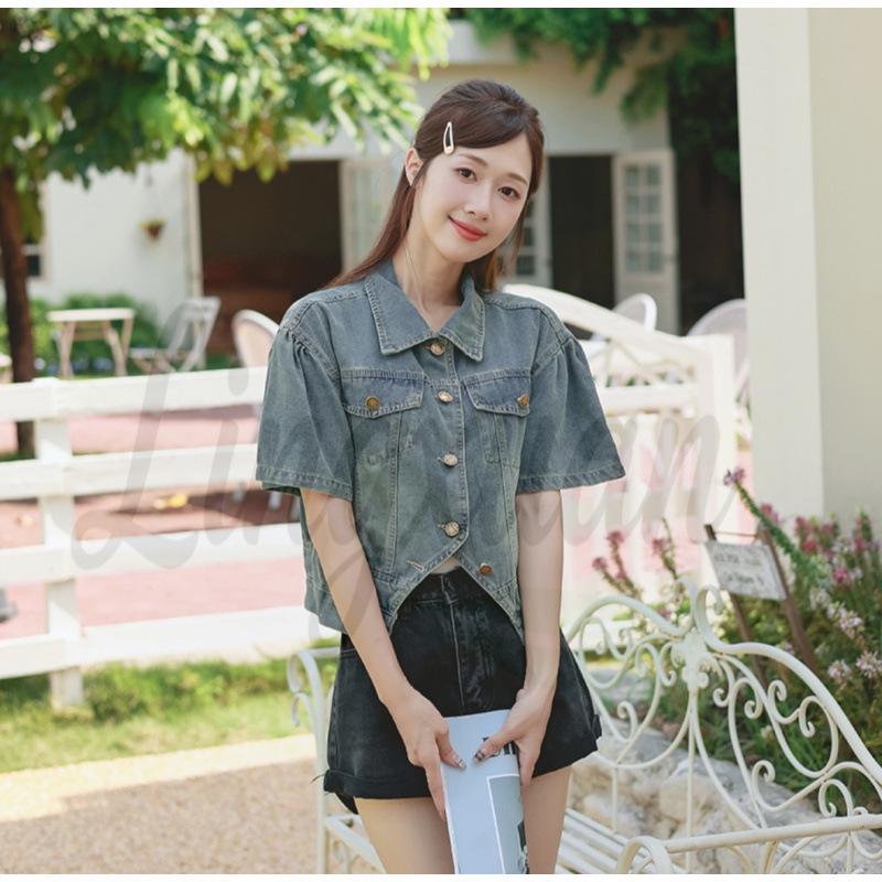 

Chic Retro Casual Soft Short-Sleeve Top Extra Large синий