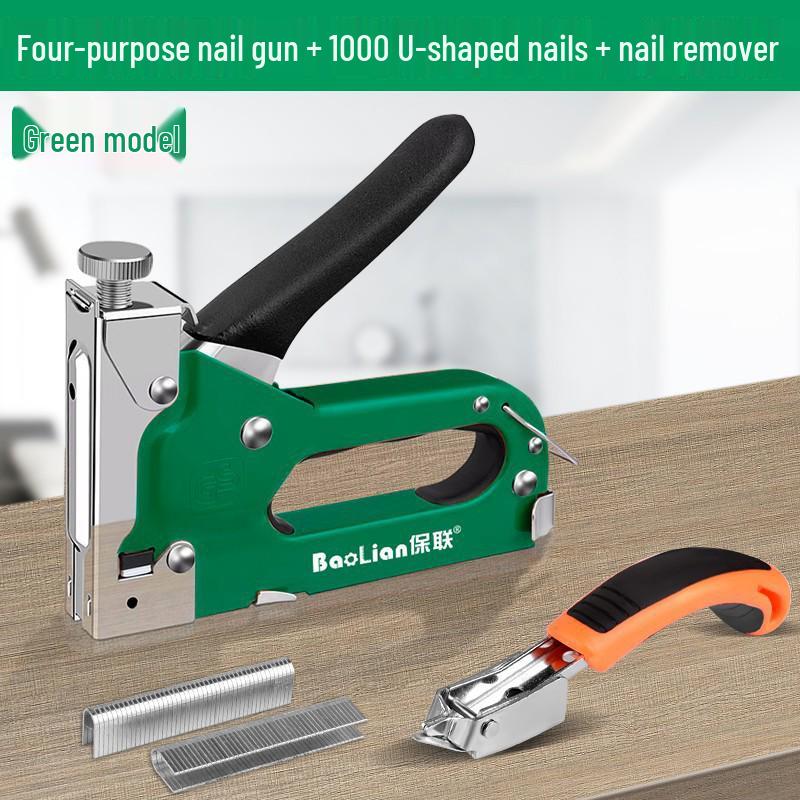 Manual Steel Nail & Staple Gun for Wire Slotting & Woodworking