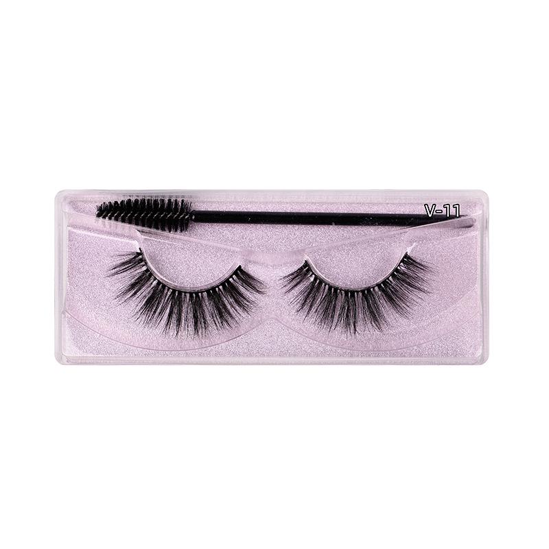 1 Pair 3D Mink Eyelashes Make Up False Cils Hand Made Fake Eyelashes Wholesale Thick Eyelashes Extension