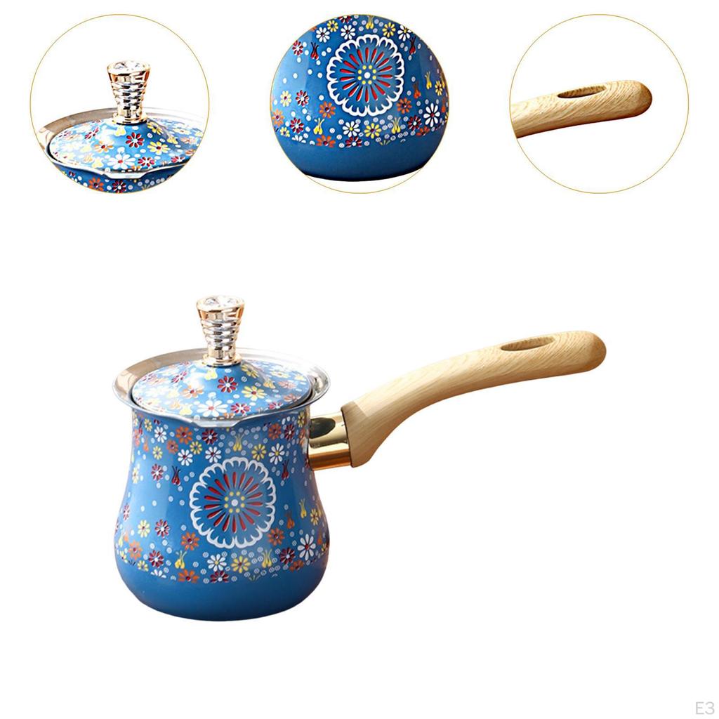 Camping Coffee Pot with Comfortable Grip And Lid for Induction Cooking