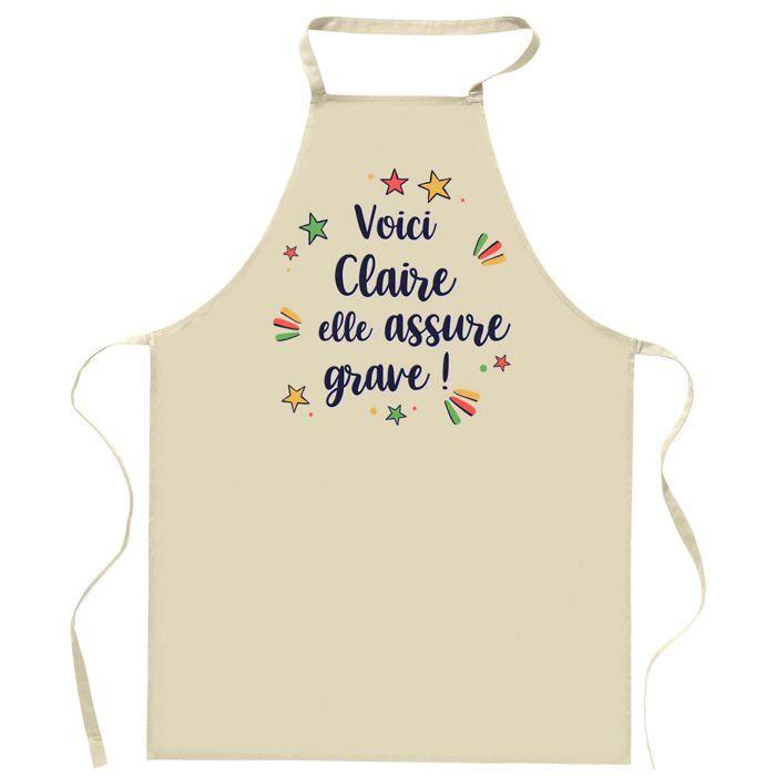 Tablier de cuisine - Planetee - Impression bretonne - Coton résistant - Fabriqué en France