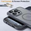 For Magsafe Matte Clear Magnetic Case For iPhone 15 14 Plus 13 12 11 Pro Max Lens Protection Wireless Charging Shockproof Cover