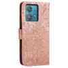 For Motorola Edge 40 Neo 5G Case Lace Flowers PU Leather Flip Wallet Phone Cover