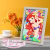 Tenyo Puzzle der Gyutto-Serie, 500 Teile, reinweiß, Disney, die kleine Meerjungfrau, Ariel Smile, Servicekarte enthalten [Made in Japan] (25 x 36 cm) DPG-500-677