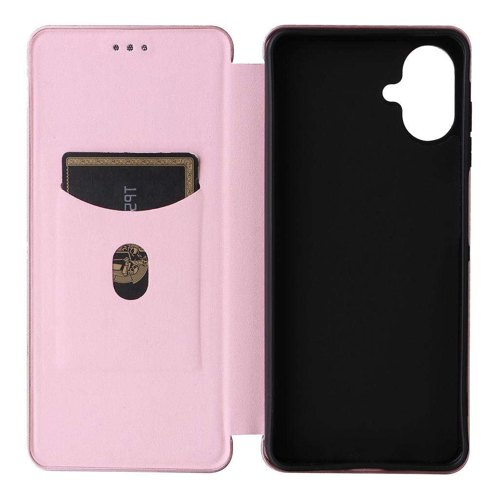 For Samsung Galaxy A07 5G/A07 4G Case Carbon Fiber Texture Drop-Proof PU Leather Phone Cover