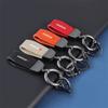 Leather Car Keychain High-end Gift Key Ring for Ralliart Lancer Outlander ASX Eclipse Cross Accessories