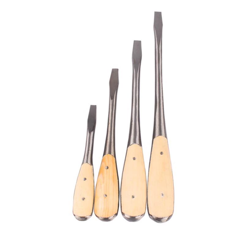 HONGZHENG Heavy-Duty Flat-Head Through-Tang Screwdriver Set