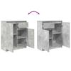Sideboard with Drawer Concrete Grey 71 x 35 x 84 cm Particleboard