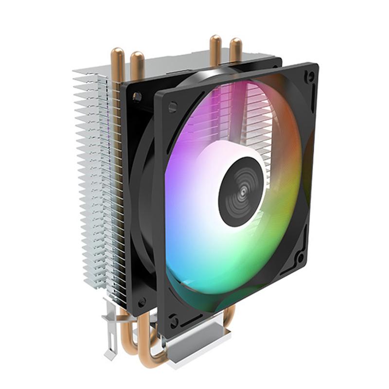 Coolcirc A400 CPU COOLER 4 Heat pipes 9cm RGB Cooler PC Air-Cooled Radiator Quiet Hydraulic Bearings For AMD AM2/AM3/AM4