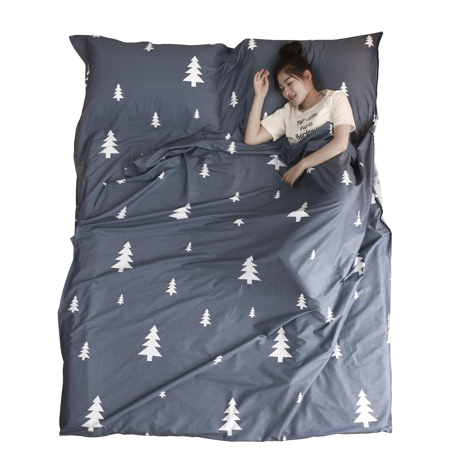 

Azarxis Внутренний Дорожный Спальный Внутренний Спальный Мягкий для Сна в Командировках Предотвращение Катастроф Для Хранения в Помещении Мешок для Хранения в Комплекте L 180 x 210 синий