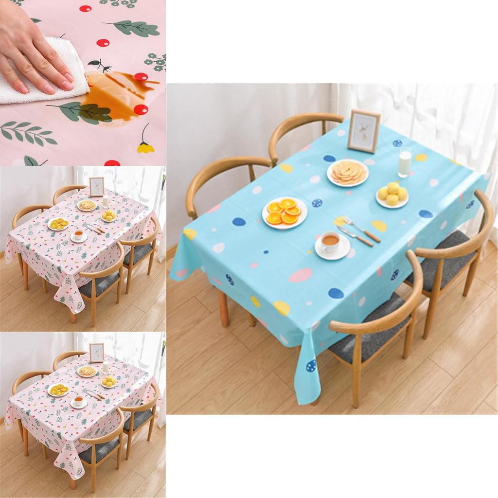 Cute Cartoon Peva Tablecloth With Oilproof And Waterproof Features For Easy Cleaning