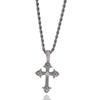 Fashion Copper Inlaid Zircon Men's and Women's Cross Pendant