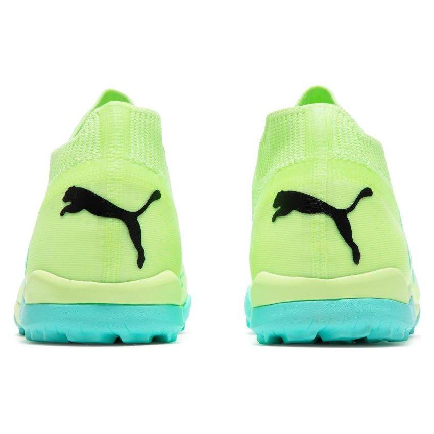 Puma Future Match Lace-Up Low Top TT (Rubber Studs) Turf Natural Grass Fabric Durable Soccer Shoes Men Soccer Shoes Yellow Green 107184-03