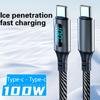 120W Usb Type C Cable For Honor Samsung Super Charge Fast Charging Usb C Charger Data Cable Wire Cord 1M 2M