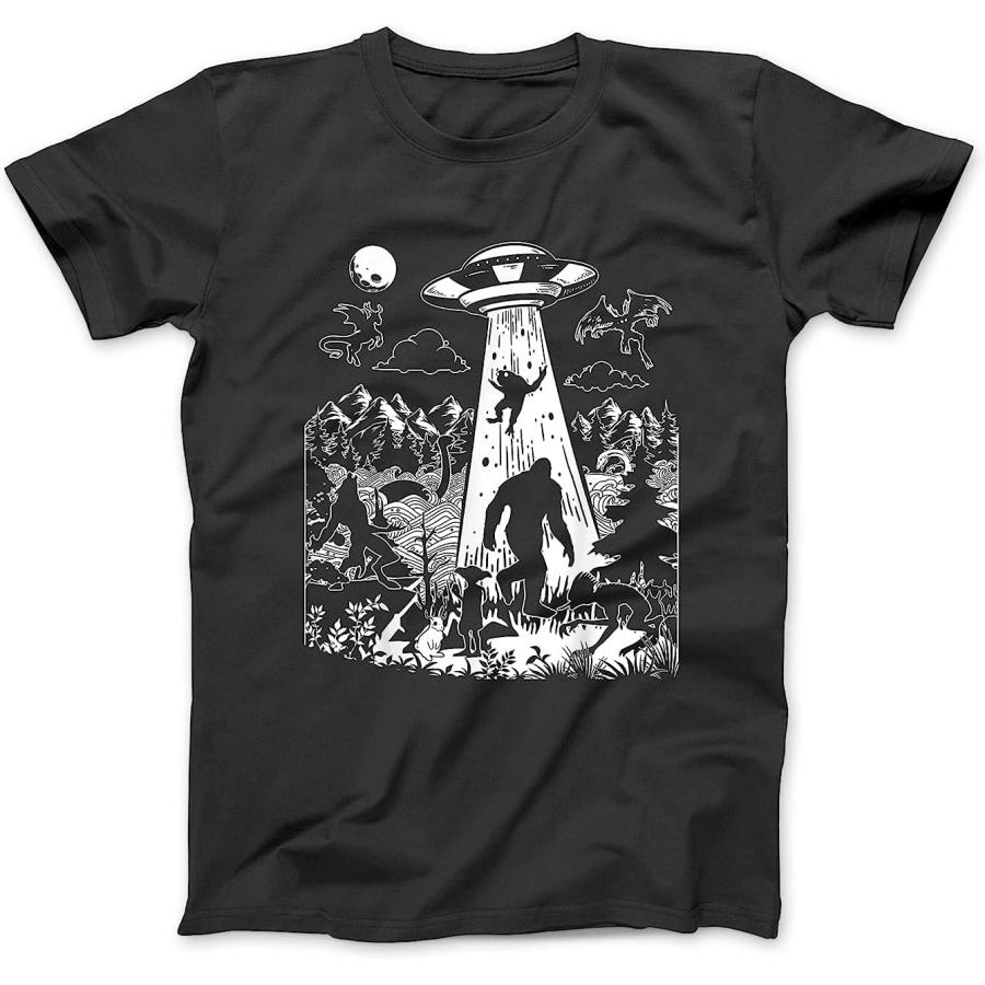 Мотыльковый Человек Бигфут Догмен Пришелец Лох-Несс Все Криптидные Монстры Футболка ЧЕРНАЯ Мужская Женская Майка Свитшот Худи XXXXXL чёрный