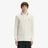 Fred Perry [M3636] Long Sleeve Twin Tip Fred Perry Shirt - Ecru/Brandy/Night Green Afpm2G33636-69C