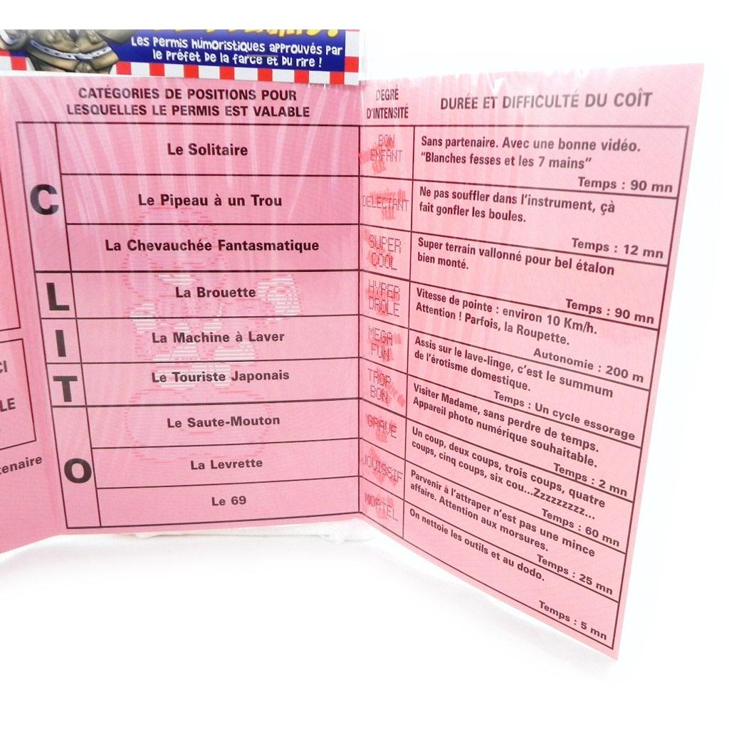 Les Trésors De Lily [H6979] - Carte spéciale 'Permis de jouir' - 20. 5x14. 5 cm