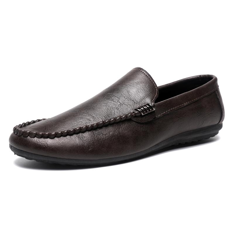 Fashion Genuine Leather Breathable Slip on Men Driving Shoes Luxury Brand Italian Men Loafers Men Casual Shoes Moccasins Chaussure Homme