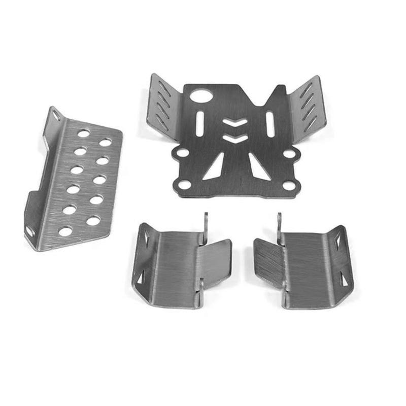 Remote Control Model Stainless Steel Skid Plate Chassis for H12Y Toy Collection Kits for Remote Control Car Upgrades