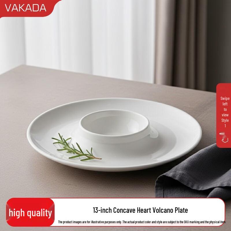 VAKADA Ceramic Dinner Plate