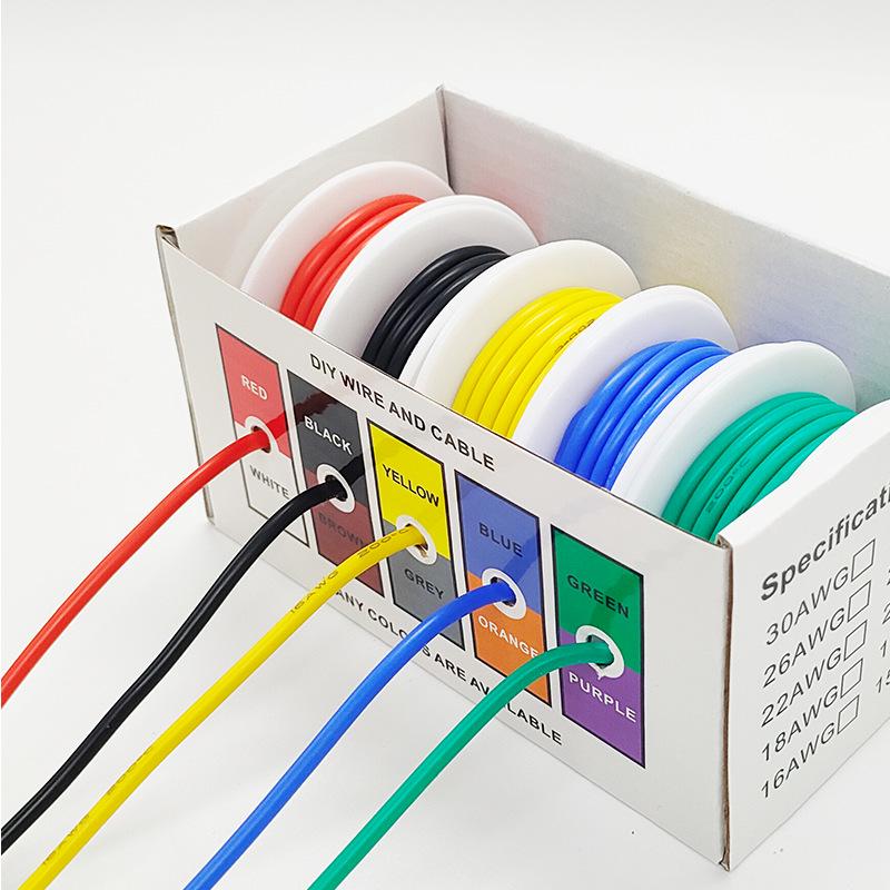 DIY Extra Soft High-Temperature Silicone Wire 16AWG-30AWG for Model Aircraft