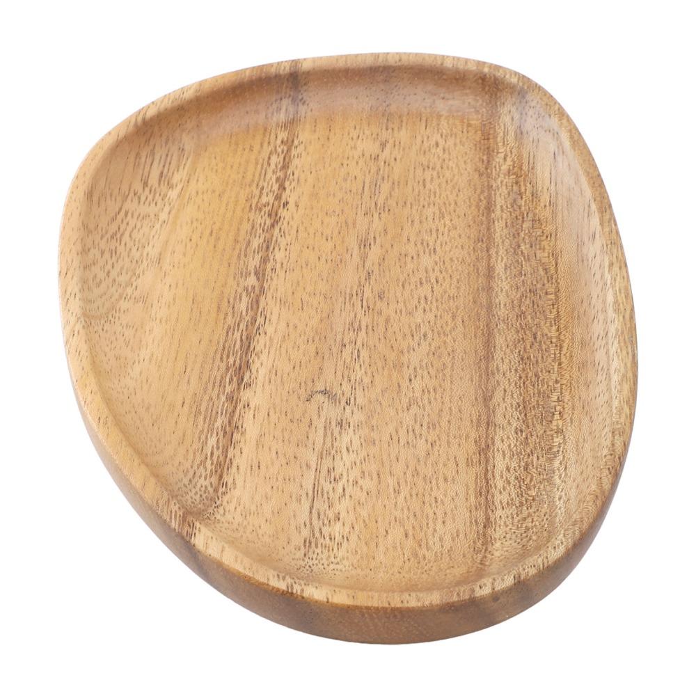 Wood Serving Tray Irregular Shape Food Platter Easy To Clean Storage Tray  Dining Table