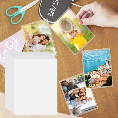 100Pcs Laminating Sheets Universal for Laminating Machine Thermal Laminating Pouches Plastic Paper Laminator Sheets for Plasticized Paper Craft