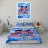Soccer-Themed Bedding Set Bedding Set (1 Duvet Cover, 2 Pillowcases, Duvet Not Included)