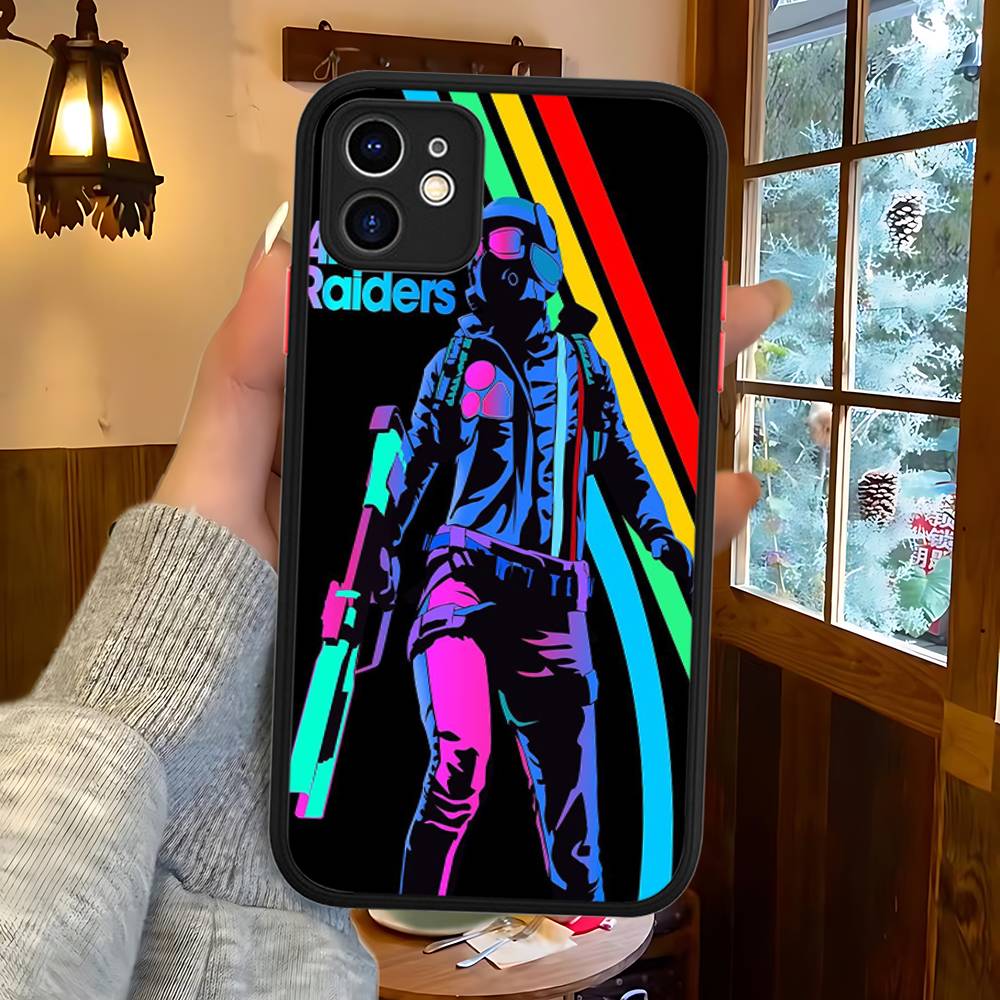 

Game A-ARC R-Raiders For IPhone 16 15 14 13 12 11 Pro Max X XS MAX Plus Translucent Black Phone Cover iphone 15