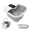 Rozeta Foldable Foot Bath with Heating Function, Bubble Function, 8 Rollers & Pumice Stone, Foldable for Storage, Perfect Gift for Grandparents' Day (