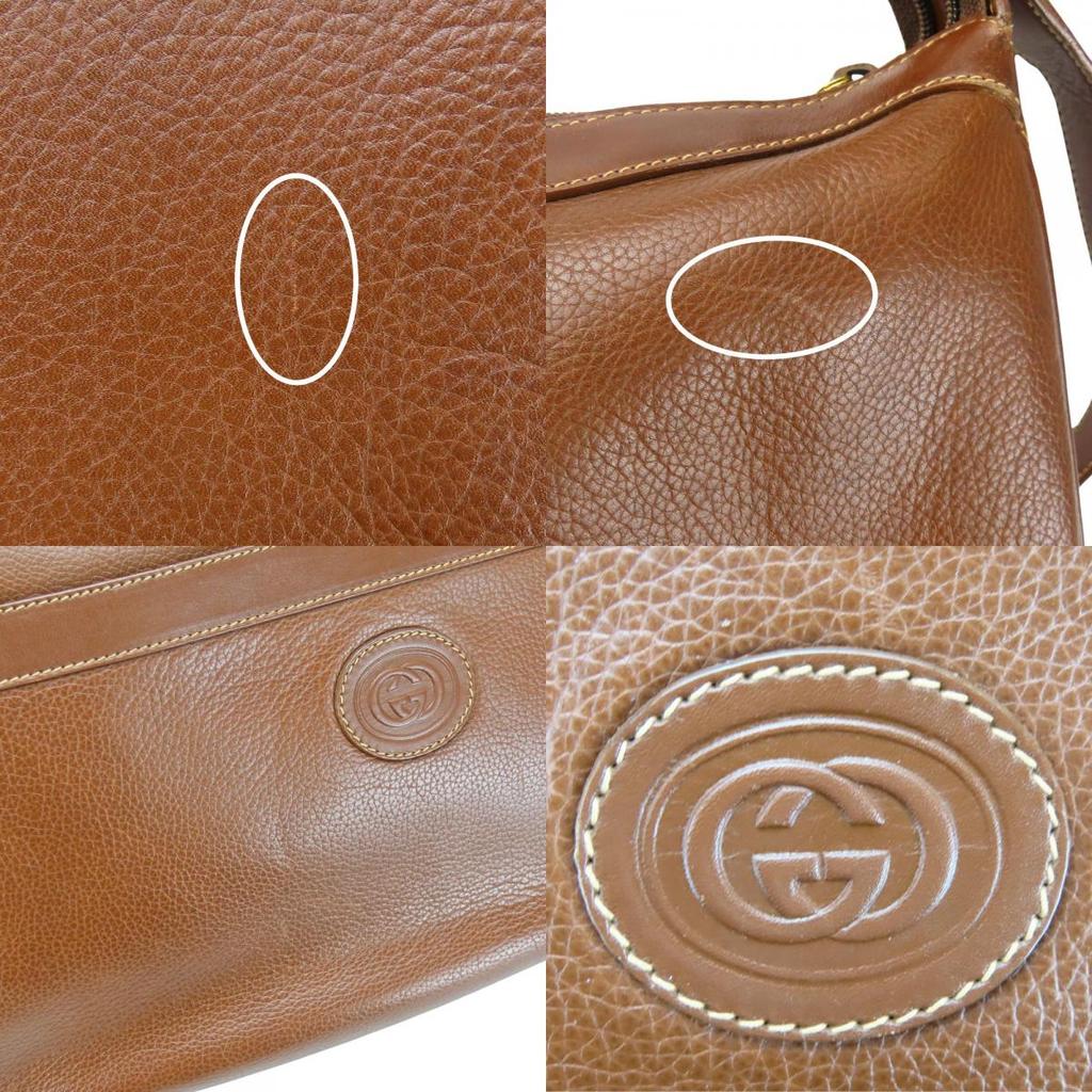 Used GUCCI Shoulder Bag 001.104.0931 leather Brown casual
